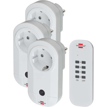 Wireless Switch Set Indoor 3 x F (CEE 7/3) White