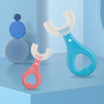 Spazzolino a forma di U per bambini 2-6 anni in silicone