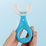 Spazzolino a forma di U per bambini 2-6 anni in silicone
