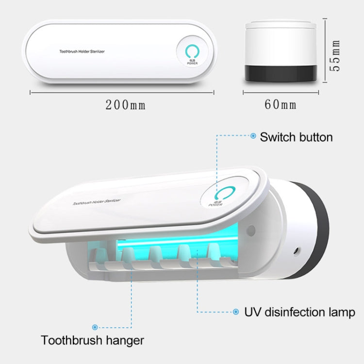 Portaspazzolino da bagno con portaspazzolino da parete, alimentato tramite presa americana, Dryer