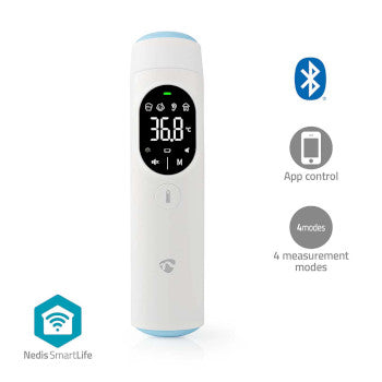 SmartLife Infrared Thermometer | LED Display | Ear/Forehead | White