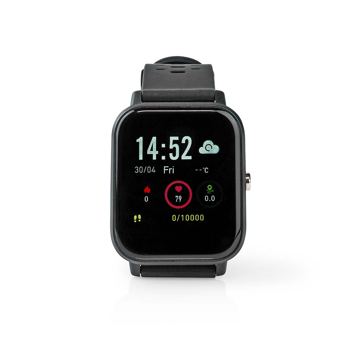 SmartWatch con schermo LCD da 1.4" visualizzazione notifiche e rilevamento frequenza cardiaca IP68 5412810335916 BTSW002BK ND9536