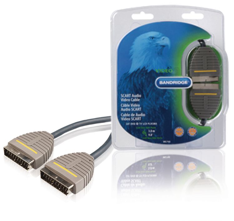 Cavo SCART SCART Maschio - SCART Maschio 3.00 m Blu BVL7103 Codice EAN: 8717587023385