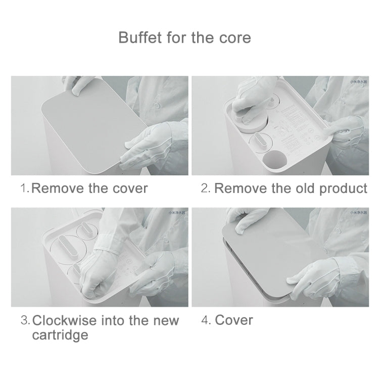 Elemento filtrante di ricambio originale Xiaomi per filtro acqua potabile Xiaomi Mi purificatore d'acqua (S-CA-3111), 后置活性炭滤芯