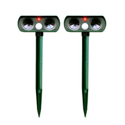 2 PC Potente repellente per animali ad ultrasuoni ad energia solare con sensore PIR e sensore di luce, ha ottenuto la certificazione CE / ROHS, 2PCS RC-510