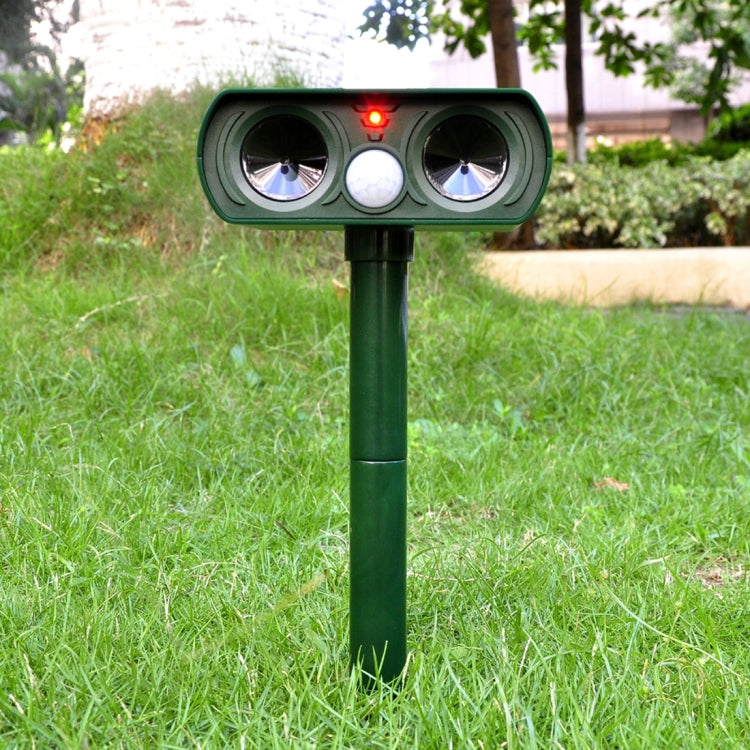Repellente ad ultrasuoni solare per animali 2 pezzi