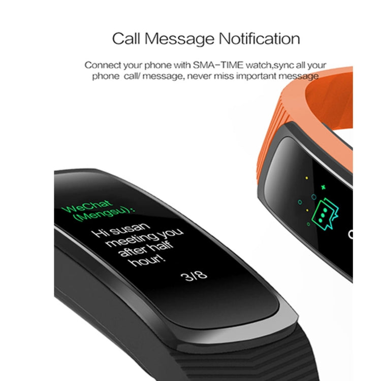 Bracciale intelligente Bluetooth SMA-B3 fitness tracker da 0,96 pollici, impermeabile IP67, supporto Activity Traker / cardiofrequenzimetro / monitor della pressione arteriosa / acquisizione remota, SMA-B3/Black, SMA-B3/Orange, SMA-B3/Green, SMA-B3/Blue