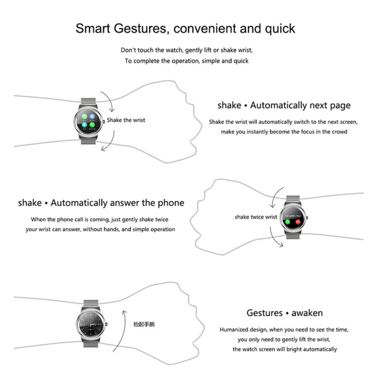 Smartwatch Bluetooth 1,28" impermeabile cardiofrequenzimetro