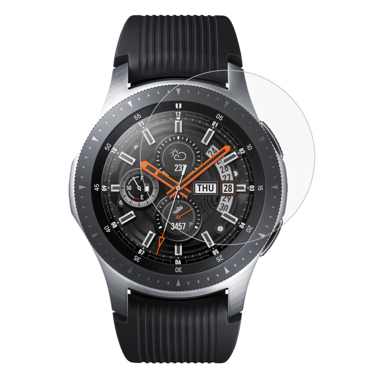 ENKAY Hat-Prince 0.2mm 9H 2.15D Pellicola in vetro temperato con bordo curvo per Galaxy Watch 46mm, Tempered Glass/46mm, 2 PCS Tempered Glass/46mm