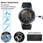 ENKAY Hat-Prince 0.2mm 9H 2.15D Pellicola in vetro temperato con bordo curvo per Galaxy Watch 46mm, Tempered Glass/46mm, 2 PCS Tempered Glass/46mm