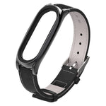 Mijobs Custodia magnetica senza viti Cinturino in pelle pieno fiore per Xiaomi Mi Band 3 e 4 e 5 e 6, Host non incluso