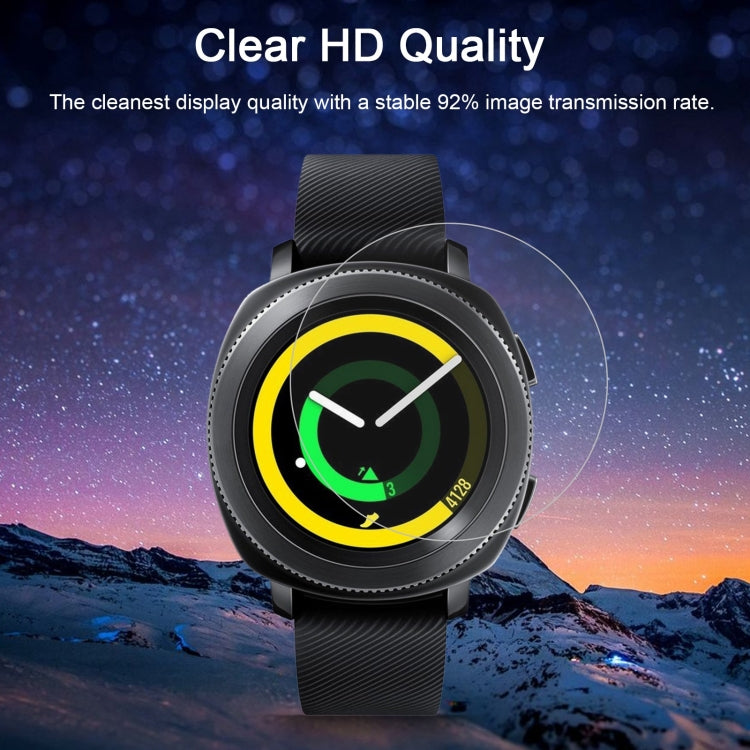 ENKAY Hat-Prince per Samsung Gear Sport Smart Watch 0.2mm 9H Durezza superficiale 2.15D Pellicola per schermo in vetro temperato antideflagrante, For  Samsung Gear Sport