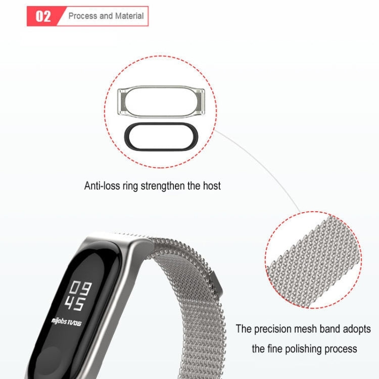 Cinturino magnetico in metallo per Xiaomi Mi Band 3-6