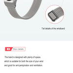 Cinturino magnetico in metallo per Xiaomi Mi Band 3-6