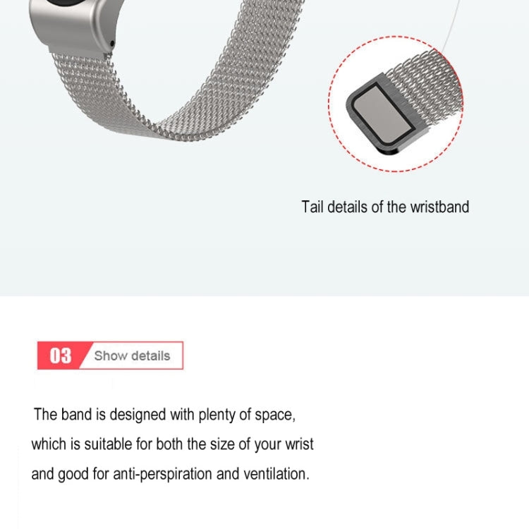 Cinturino magnetico in metallo per Xiaomi Mi Band 3-6