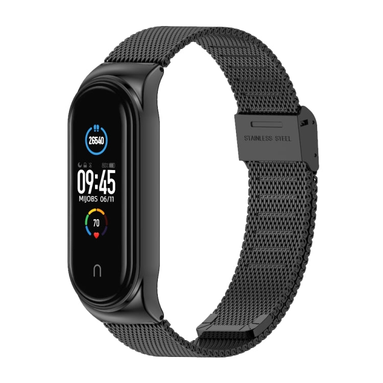 Mijobs Milan CS Custodia per cinturino in metallo con fibbia senza viti per Xiaomi Mi Band 3 e 4 e 5 e 6, host non incluso