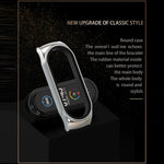 Mijobs Milan CS Custodia per cinturino in metallo con fibbia senza viti per Xiaomi Mi Band 3 e 4 e 5 e 6, host non incluso