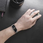 Mijobs Milan CS Custodia per cinturino in metallo con fibbia senza viti per Xiaomi Mi Band 3 e 4 e 5 e 6, host non incluso