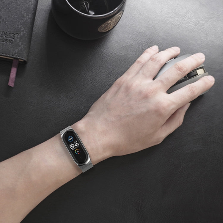 Mijobs Milan CS Custodia per cinturino in metallo con fibbia senza viti per Xiaomi Mi Band 3 e 4 e 5 e 6, host non incluso