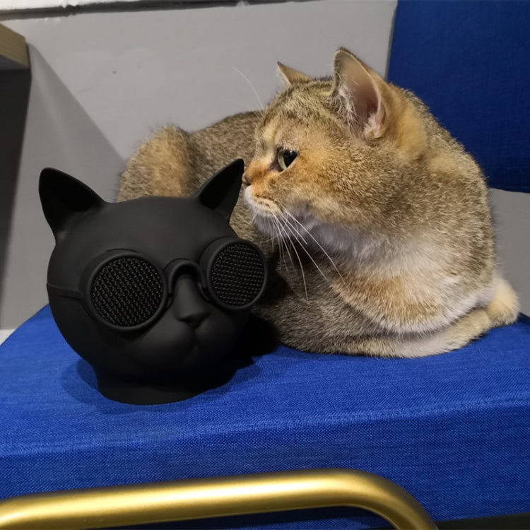 Altoparlante Bluetooth wireless stereo a forma di mini gatto T8, supporto vivavoce / scheda TF / FM