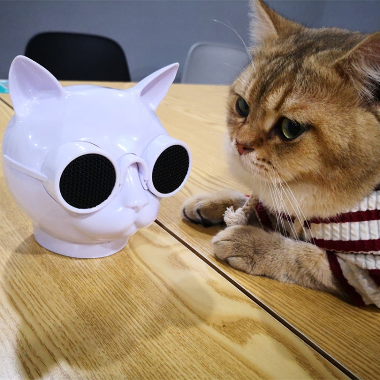 Altoparlante Bluetooth wireless stereo a forma di mini gatto T8, supporto vivavoce / scheda TF / FM