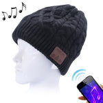 Cuffia Bluetooth lavorata a maglia con trama ondulata, caldo berretto invernale con microfono per ragazzo, ragazza e adulti