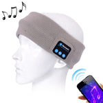 Fascia per capelli per musica sportiva vivavoce Bluetooth lavorata a maglia con microfono per iPhone / Samsung e altri dispositivi Bluetooth