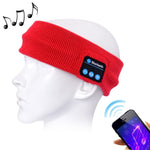 Fascia per capelli per musica sportiva vivavoce Bluetooth lavorata a maglia con microfono per iPhone / Samsung e altri dispositivi Bluetooth