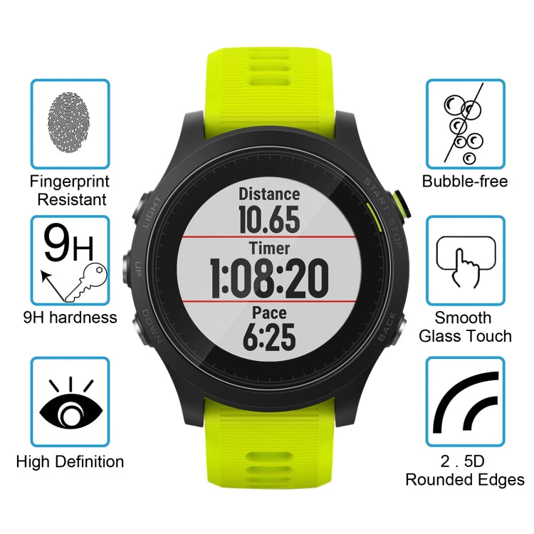 ENKAY Hat-Prince per Garmin Forerunner 935 Smart Watch 0,2 mm 9H Durezza superficiale 2.15D Pellicola a schermo intero in vetro temperato antideflagrante