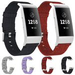 Cinturino per orologio in nylon intrecciato Vanvas per Fitbit Charge 3
