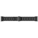 Cinturino per orologio in acciaio inossidabile massiccio con fibbia a fionda a tre perline per Fitbit Charge 3