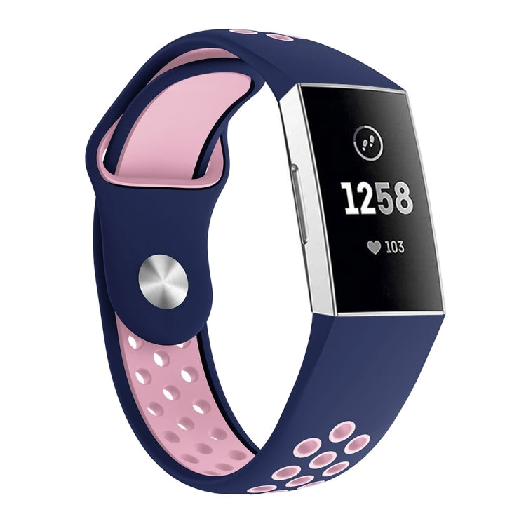 Cinturino in silicone bicolore per Fitbit Charge 3