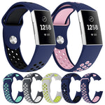 Cinturino in silicone bicolore per Fitbit Charge 3