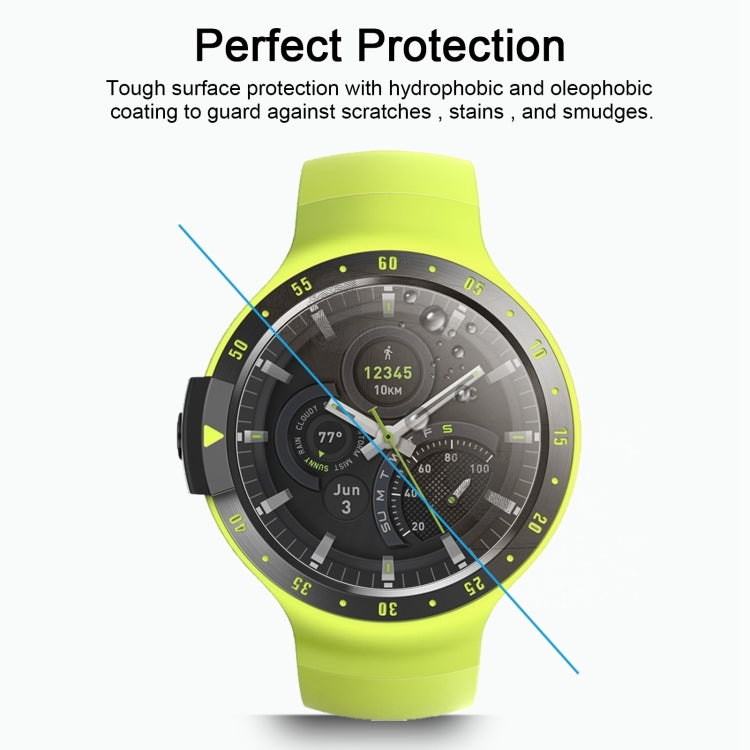 ENKAY Hat-Prince 0.2mm 9H 2.15D Pellicola in vetro temperato con bordo curvo per TicWatch S, TicWatch S