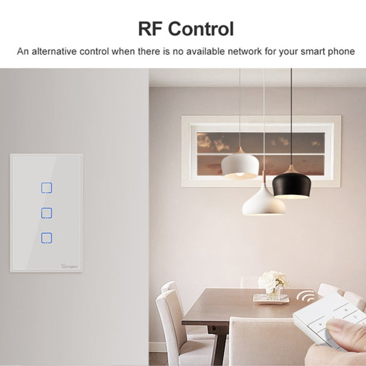 Sonoff T2 Touch Interruttore da Parete 120mm Vetro