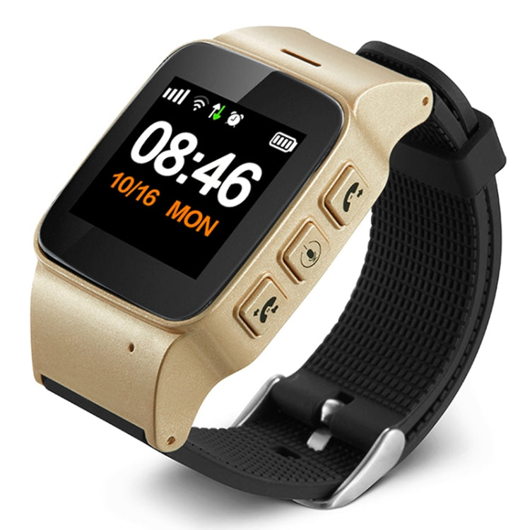 D99+ Smartwatch GPS con schermo LCD HD da 1,22 pollici per anziani Impermeabile, Supporto GPS + LBS + Posizionamento WiFi / Composizione bidirezionale / Monitoraggio vocale / Pronto soccorso con un tasto / Allarme polso staccato / Recinzione di sicurez...