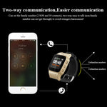 D99+ Smartwatch GPS con schermo LCD HD da 1,22 pollici per anziani Impermeabile, Supporto GPS + LBS + Posizionamento WiFi / Composizione bidirezionale / Monitoraggio vocale / Pronto soccorso con un tasto / Allarme polso staccato / Recinzione di sicurez...