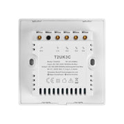 Sonoff T2 Touch Wall Switch with 86mm Tempered Glass Panel Smart Home Touch Switch Compatible with Alexa and Google Home AC 100V-240V UK Plug 86mm/ 2 UK Plug