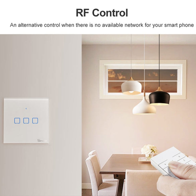Sonoff T2 Interruttore Touch da Parete 86mm Vetro Temperato