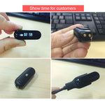 CHIGU C6 Bracciale intelligente Bluetooth con display OLED da 0,69 pollici, supporto cardiofrequenzimetro/contapassi/promemoria chiamate/monitoraggio del sonno/promemoria sedentario/allarme/anti-smarrimento, compatibile con telefoni Android e iOS      ...