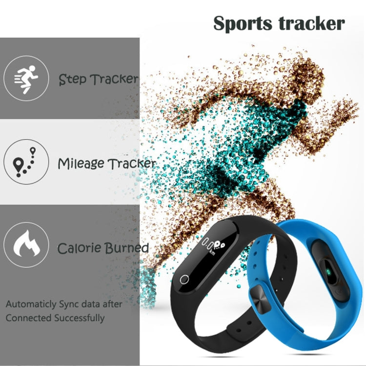 Braccialetto intelligente Bluetooth con display OLED da 0,42 pollici TLW25, impermeabile IP66, supporto cardiofrequenzimetro/contapassi/promemoria chiamate/monitoraggio del sonno/promemoria sedentario/allarme/acquisizione remota, compatibile con telefo...