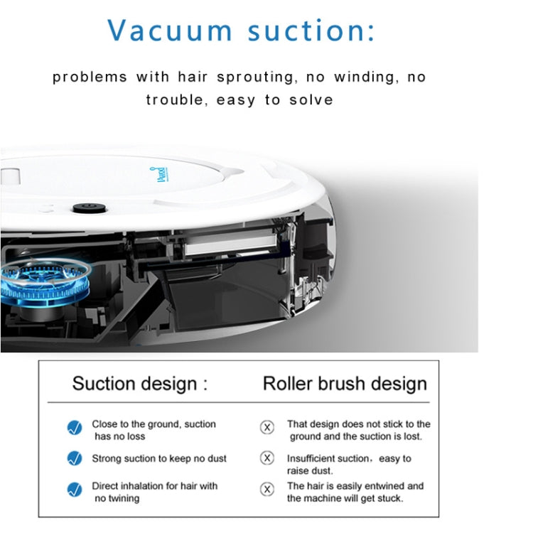 Robot pulitore per aspirapolvere domestico intelligente con aspirazione di grandi dimensioni 1800Pa, CA0380, CA0380B, CA0380H