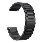 Cinturino per orologio in acciaio inossidabile massiccio con fibbia a fionda a 3 perline per Galaxy Watch Active 20 mm