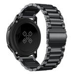 Cinturino per orologio in acciaio inossidabile massiccio con fibbia a fionda a 3 perline per Galaxy Watch Active 20 mm