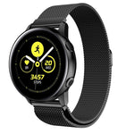 Cinturino da polso magnetico in maglia di acciaio inossidabile Milanis per orologio Galaxy Active 20 mm