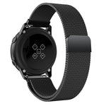 Cinturino da polso magnetico in maglia di acciaio inossidabile Milanis per orologio Galaxy Active 20 mm