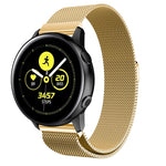 Cinturino da polso magnetico in maglia di acciaio inossidabile Milanis per orologio Galaxy Active 20 mm