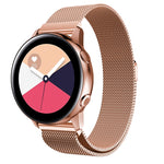 Cinturino da polso magnetico in maglia di acciaio inossidabile Milanis per orologio Galaxy Active 20 mm