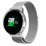 Cinturino da polso magnetico in maglia di acciaio inossidabile Milanis per orologio Galaxy Active 20 mm