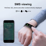 CK17S Bracciale intelligente con schermo IPS da 0,96 pollici IP67 impermeabile, supporto promemoria chiamata/monitoraggio della frequenza cardiaca/monitoraggio della pressione sanguigna/monitoraggio del sonno
